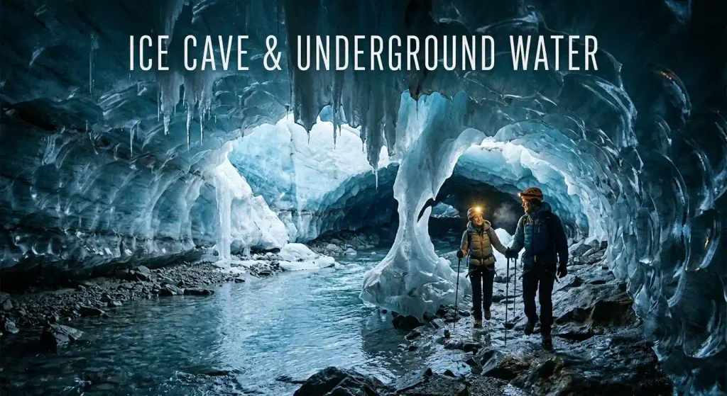 Ice Cave & Underground Water Captions