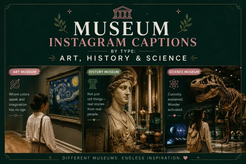 Museum Instagram Captions by Type: Art, History & Science