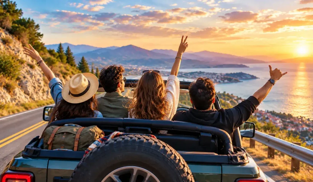 Road Trip Captions with Friends