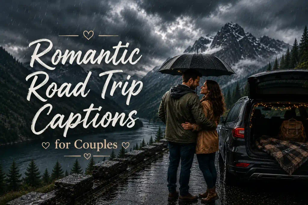 Romantic Road Trip Captions for Couples